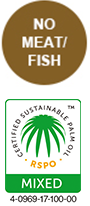 No Meat/Fish | Certified Sustainable Palm Oil