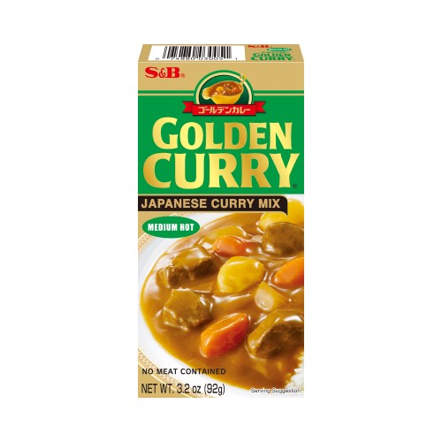 CURRY JAPONAIS CUBE GOLDEN CURRY MOYEN ÉPICÉ S&B | YOSASO