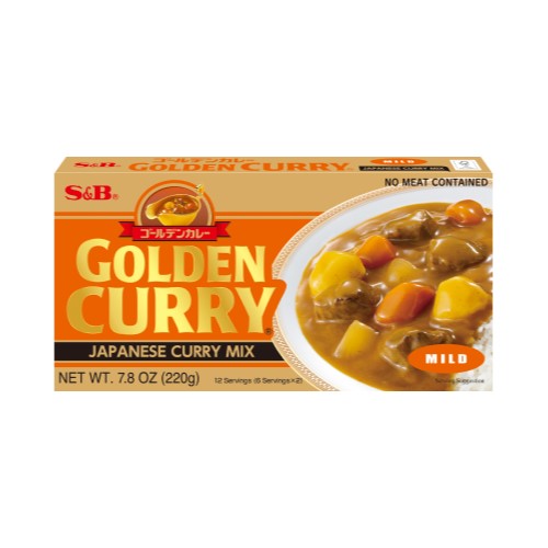 S&B Foods Golden Japanese Curry Roux Sauce Mild 198g – Japanese Taste