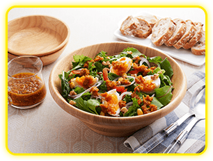 Salad with Curry Powder Dressing